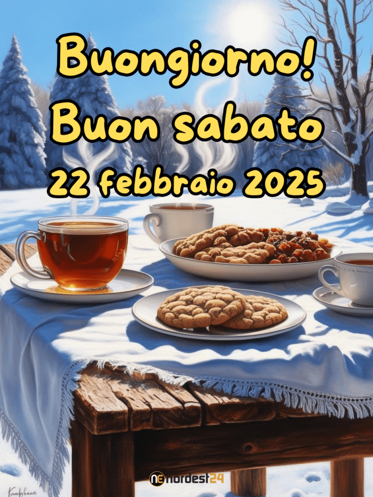 Immagini e frasi di Buongiorno per Sabato 22 Febbraio 2025