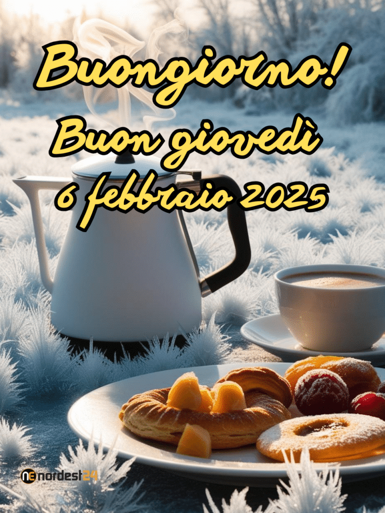 Immagini e frasi di Buongiorno per Giovedì 6 Febbraio 2025