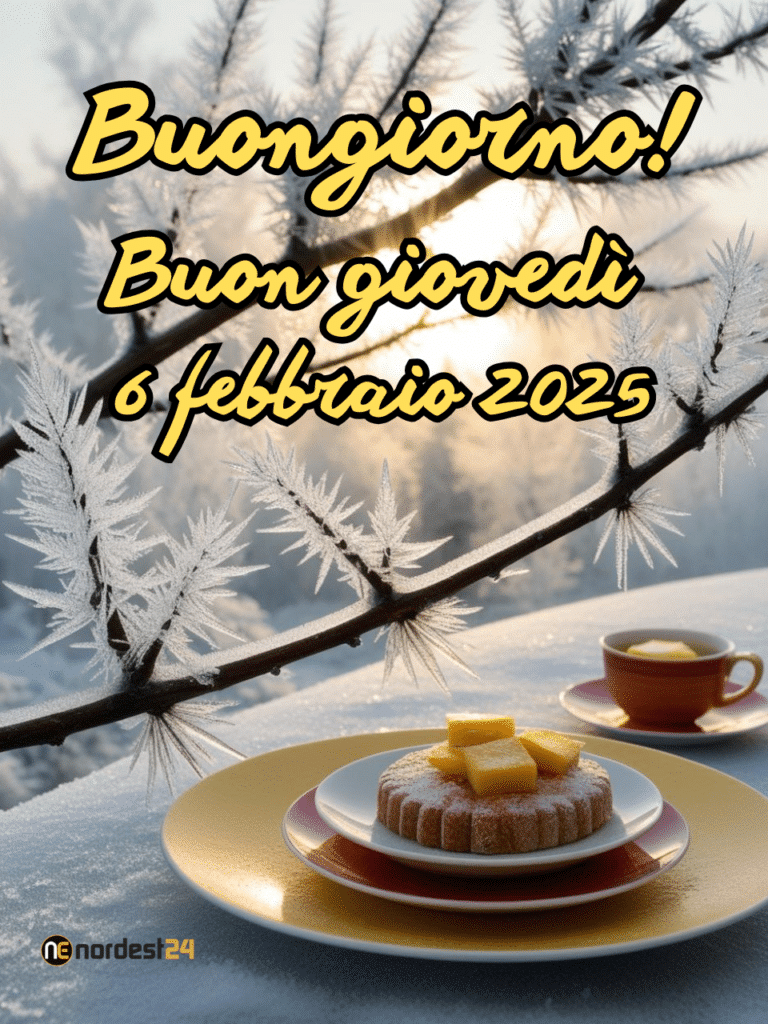 Immagini e frasi di Buongiorno per Giovedì 6 Febbraio 2025