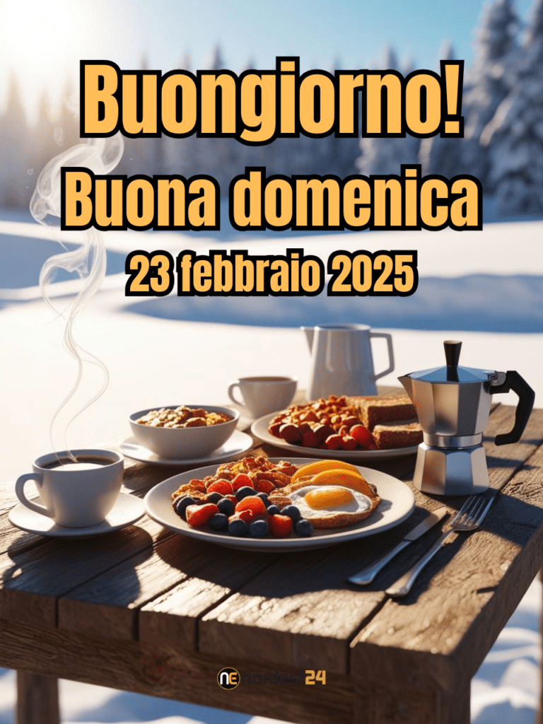 Immagini e frasi di Buongiorno per domenica 23 febbraio 2025