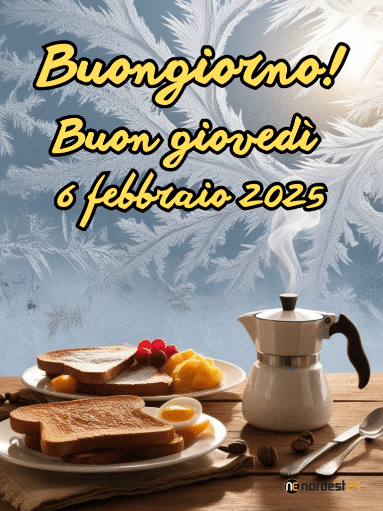 Immagini e frasi di Buongiorno per Giovedì 6 Febbraio 2025