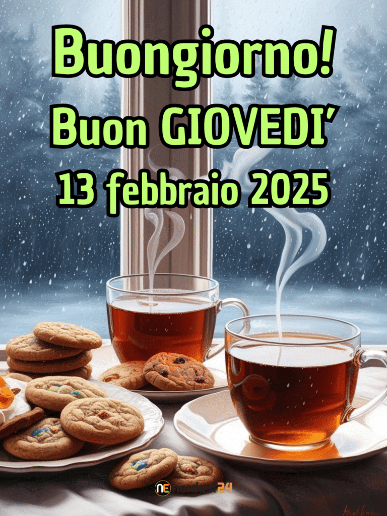 Immagini e frasi di Buongiorno per giovedì 13 Febbraio 2025