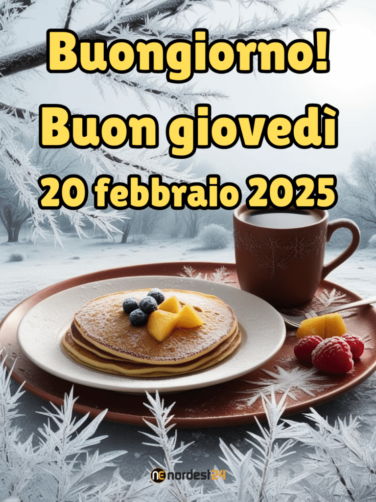 Immagini e frasi di Buongiorno per giovedì 20 Febbraio 2025