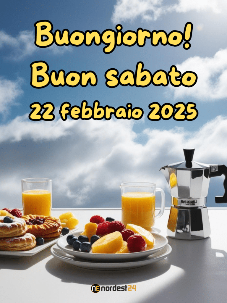 Immagini e frasi di Buongiorno per Sabato 22 Febbraio 2025