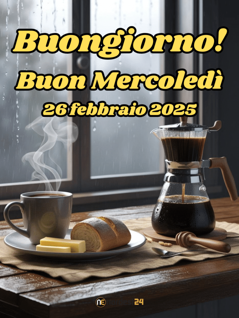 Immagini e frasi di buongiorno per mercoledì 26 febbraio 2025