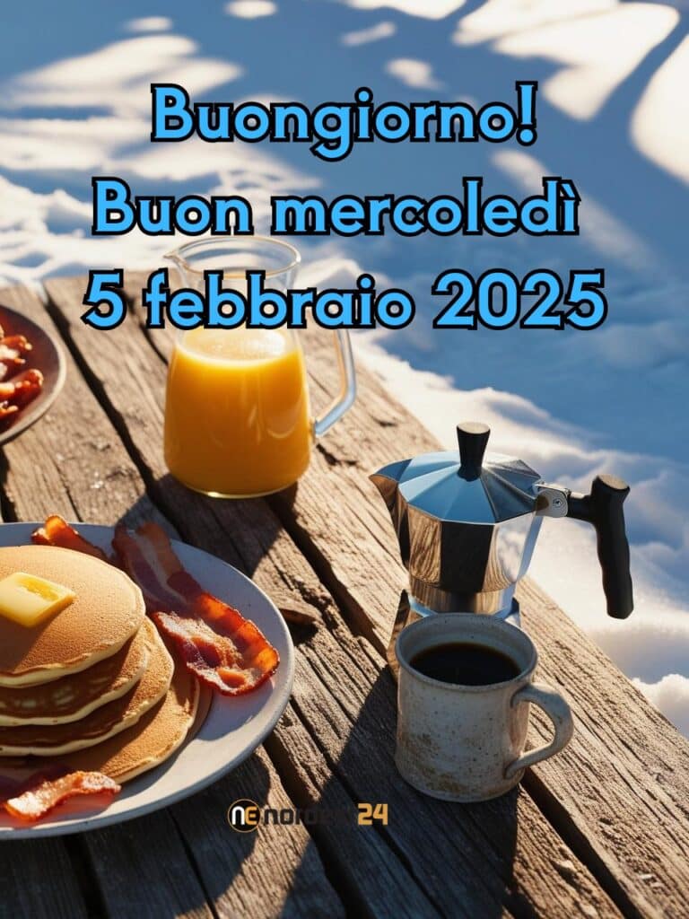 Immagini e frasi di Buongiorno per Mercoledì 5 Febbraio 2025