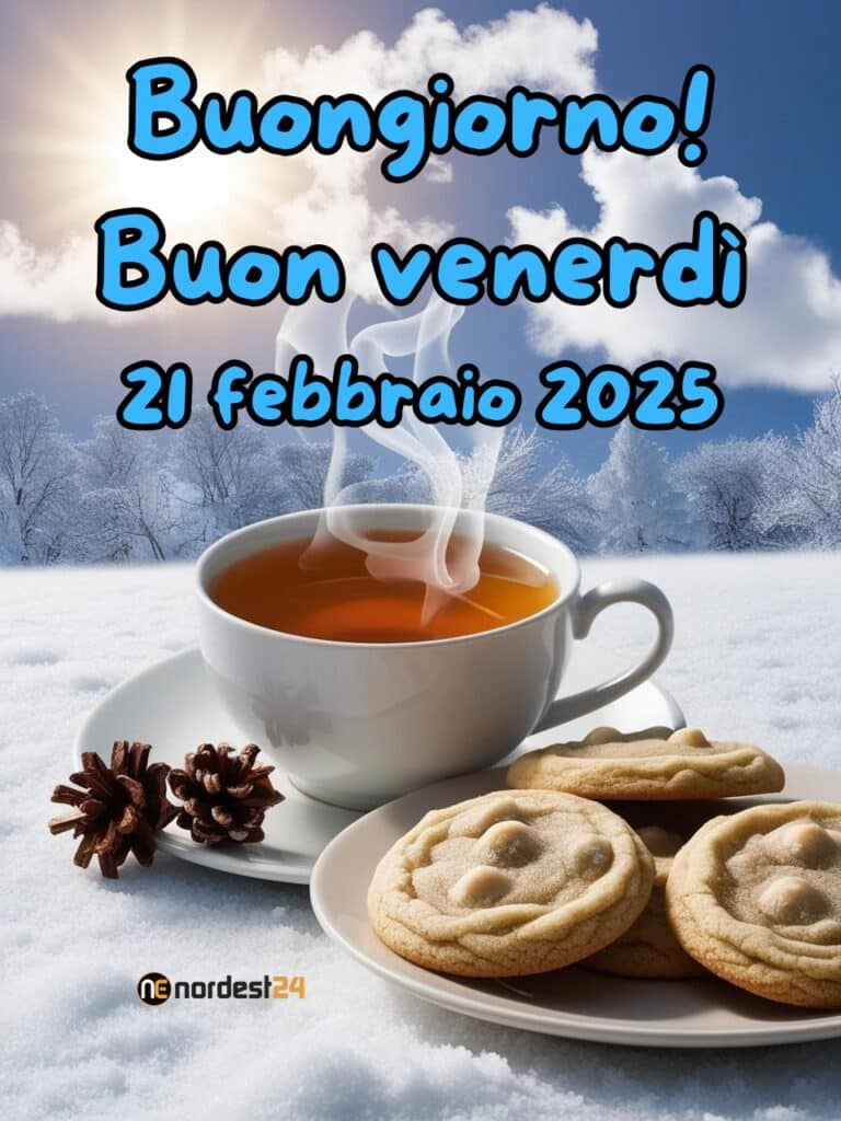 Immagini e frasi di buongiorno per venerdì 21 febbraio 2025