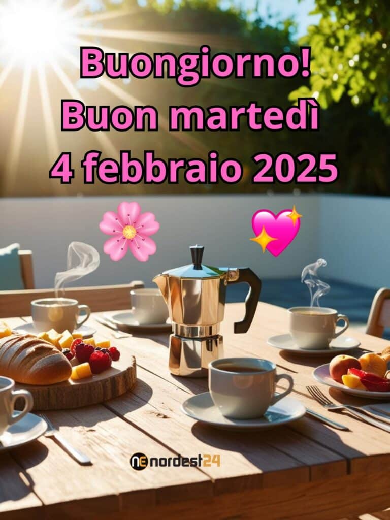 Immagini e frasi di Buongiorno per Martedì 4 Febbraio 2025