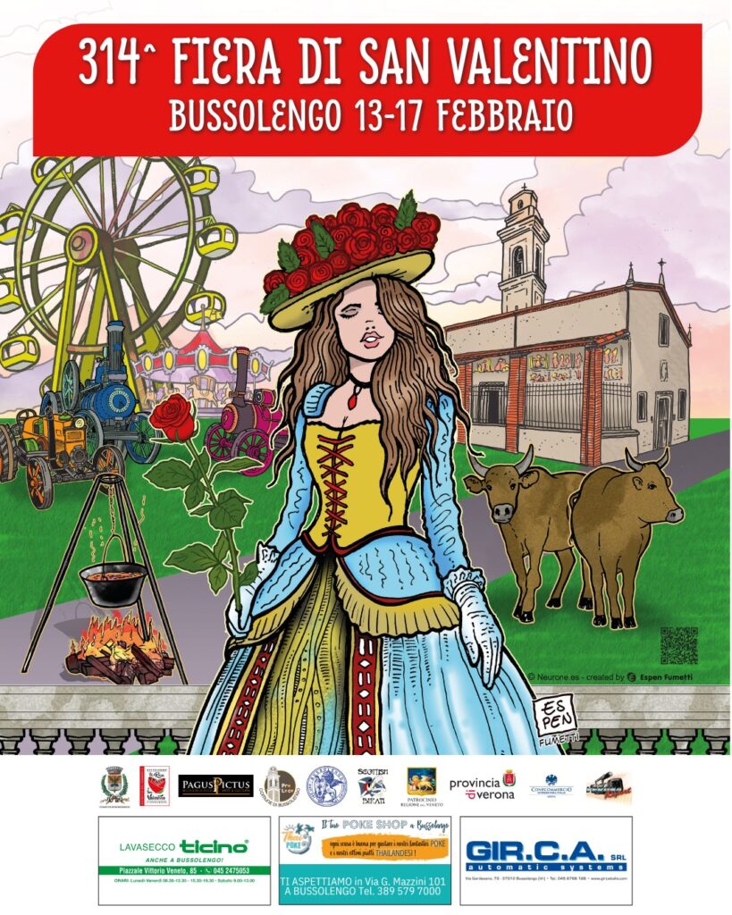 BUSSOLENGO SI PREPARA A CELEBRARE LA 314^ EDIZIONE DELLA FIERA DI SAN VALENTINO