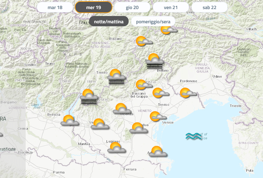 meteo Veneto