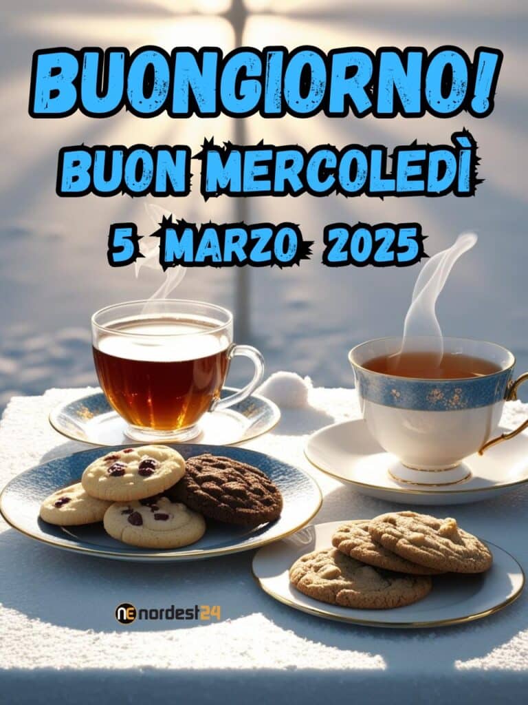 Immagini e frasi di Buongiorno per mercoledì 5 Marzo 2025: quali condividere