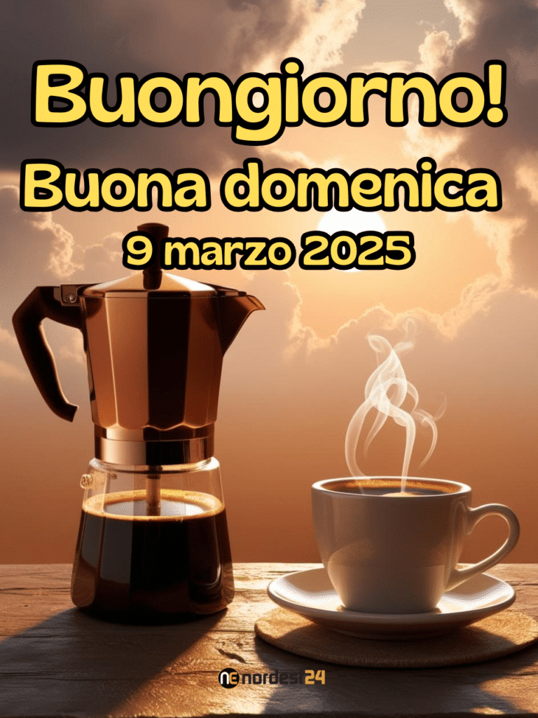 Immagini e frasi di buongiorno e buona domenica 9 marzo 2025