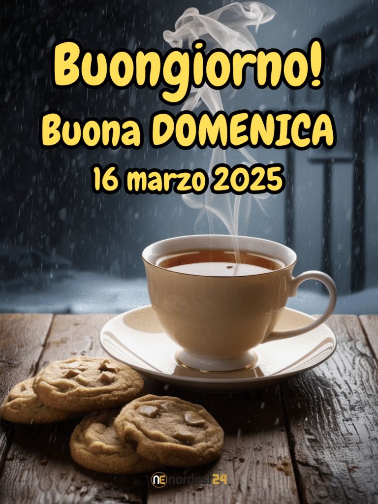 Immagini e frasi di Buongiorno e Buona Domenica 16 Marzo 2025