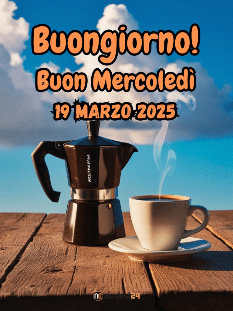 Frasi e immagini di buongiorno per mercoledì 19 marzo 202