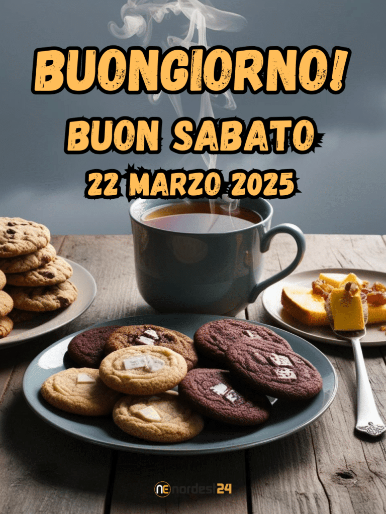 immagine di buongiorno e buon sabato 22 Marzo 2025