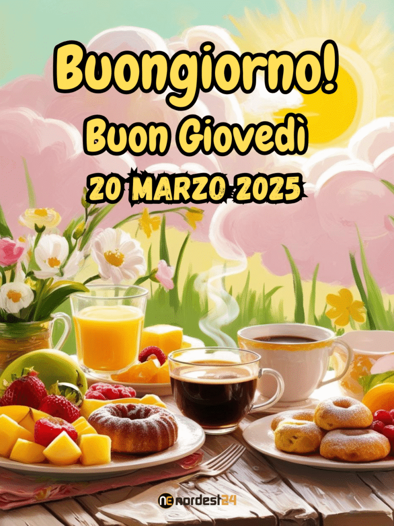 Immagini e frasi di buongiorno e buona giornata per giovedì 20 marzo, equinozio di primavera