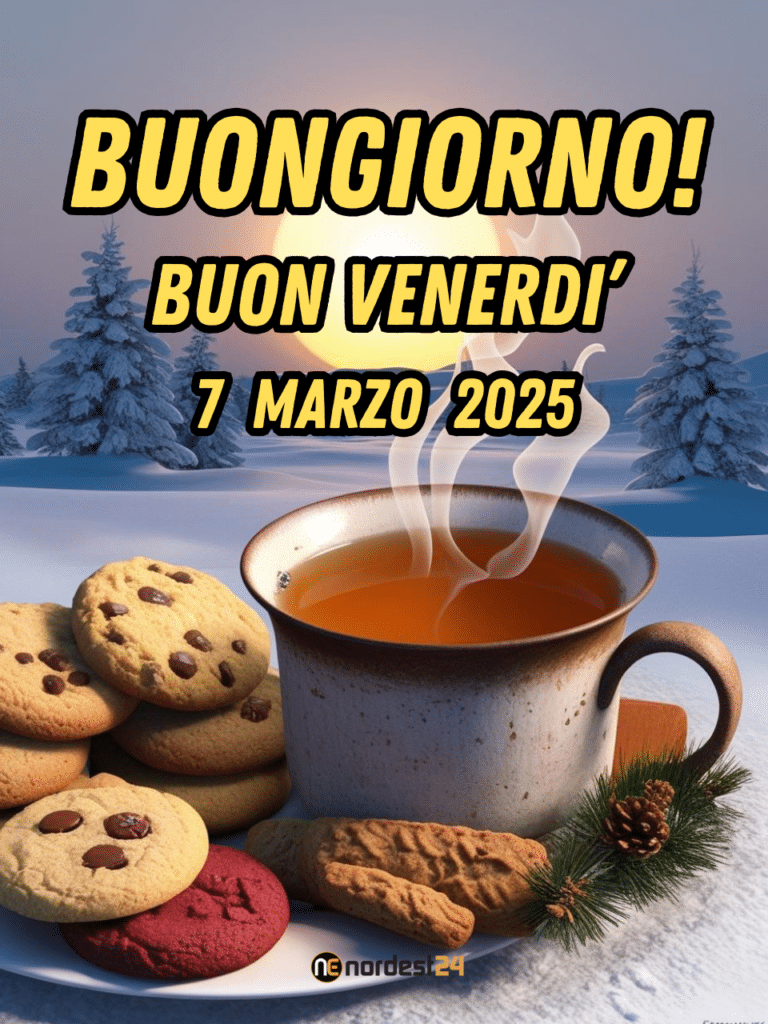 Immagini e frasi di Buongiorno per venerdì 7 Marzo 2025