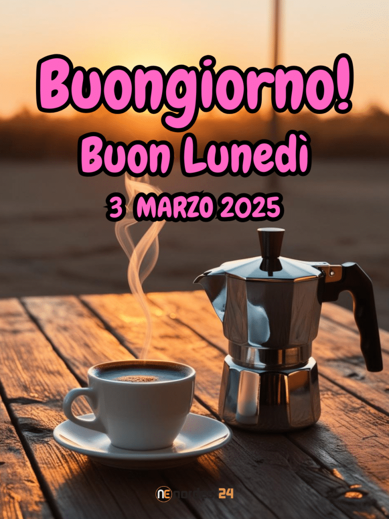 Immagini e frasi di Buongiorno per lunedì 3 Marzo 2025