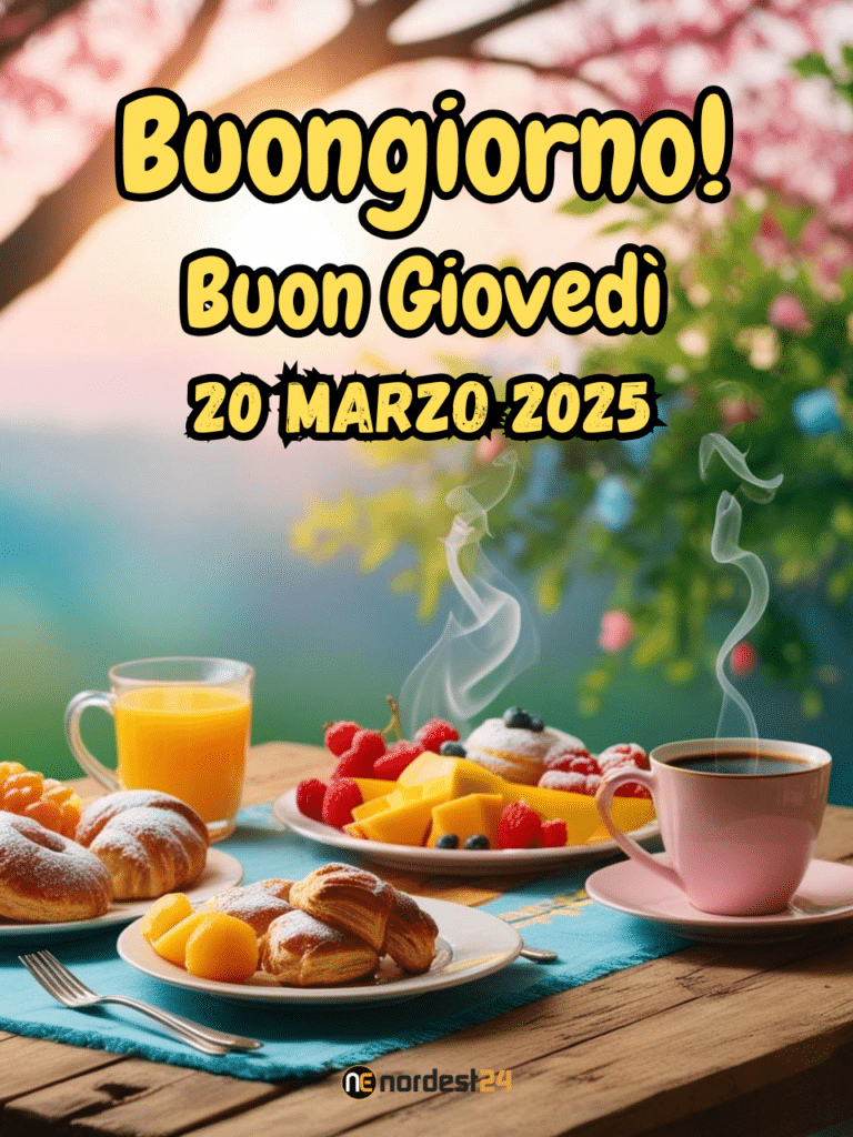 Immagini e frasi di buongiorno e buona giornata per giovedì 20 marzo, equinozio di primavera