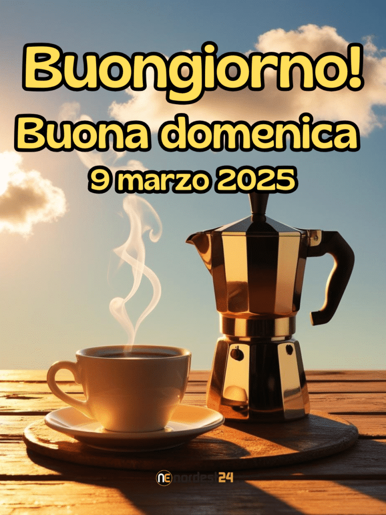 Immagini e frasi di buongiorno e buona domenica 9 marzo 2025