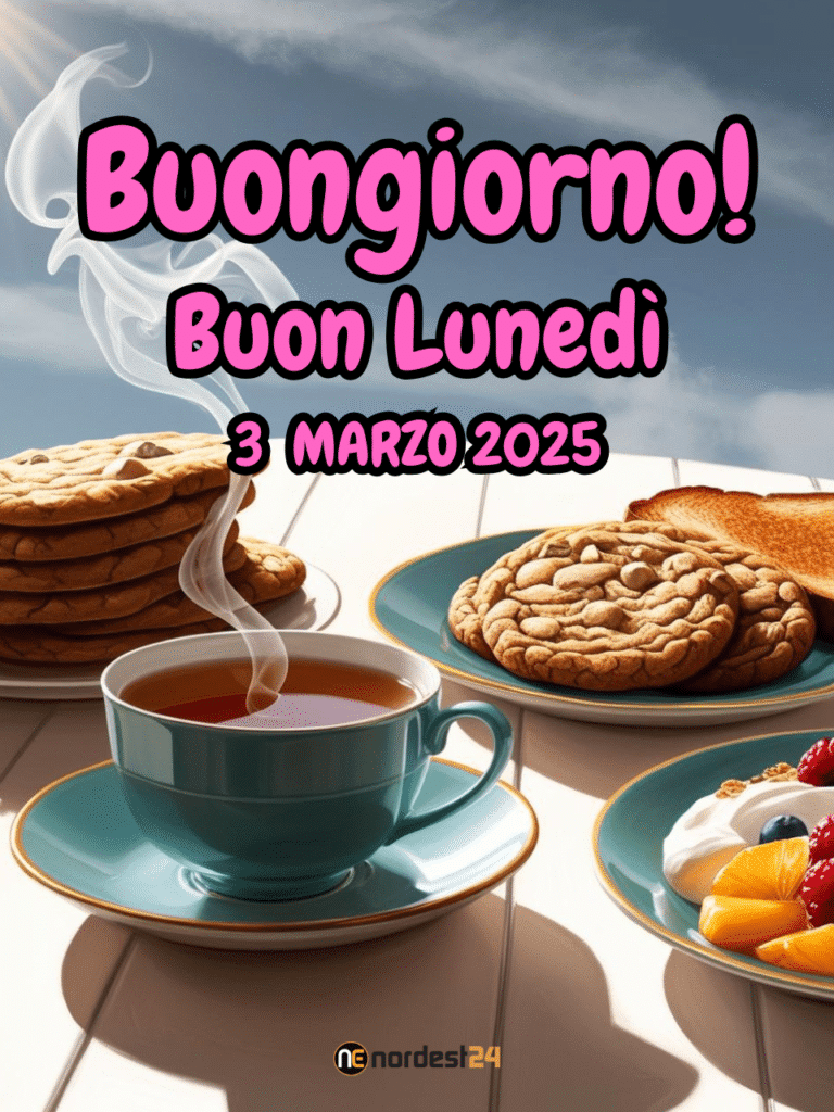 Immagini e frasi di Buongiorno per lunedì 3 Marzo 2025