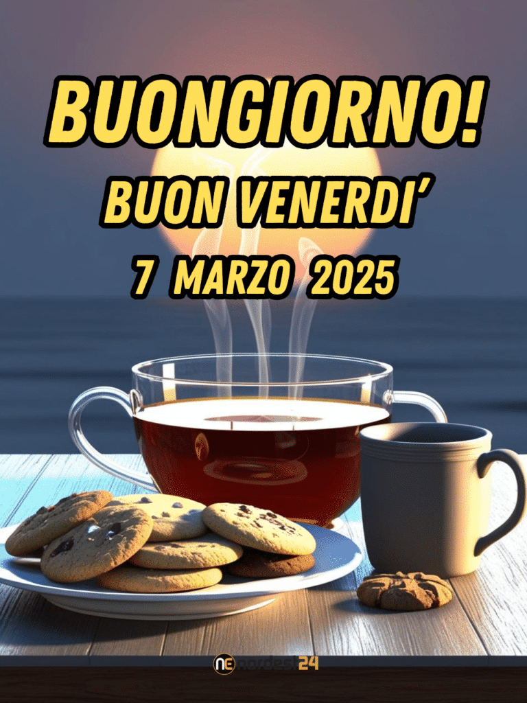 Immagini e frasi di Buongiorno per venerdì 7 Marzo 2025