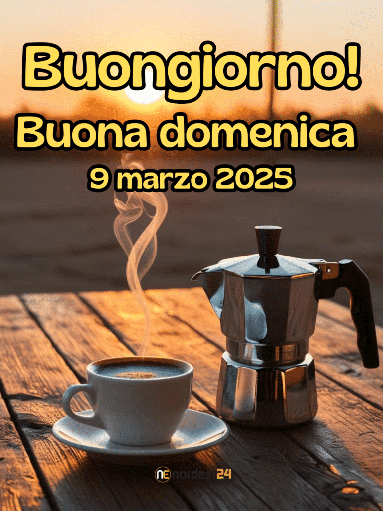 Immagini e frasi di buongiorno e buona domenica 9 marzo 2025