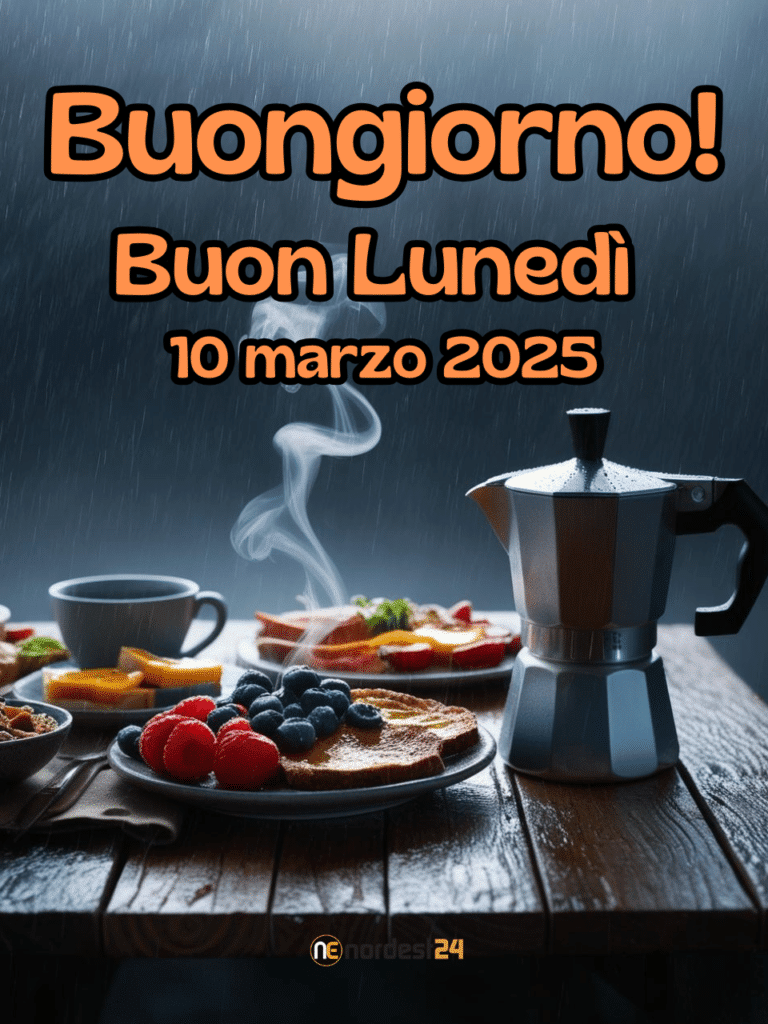 Immagini e frasi di "Buongiorno" e "Buon Lunedì" 10 Marzo 2025