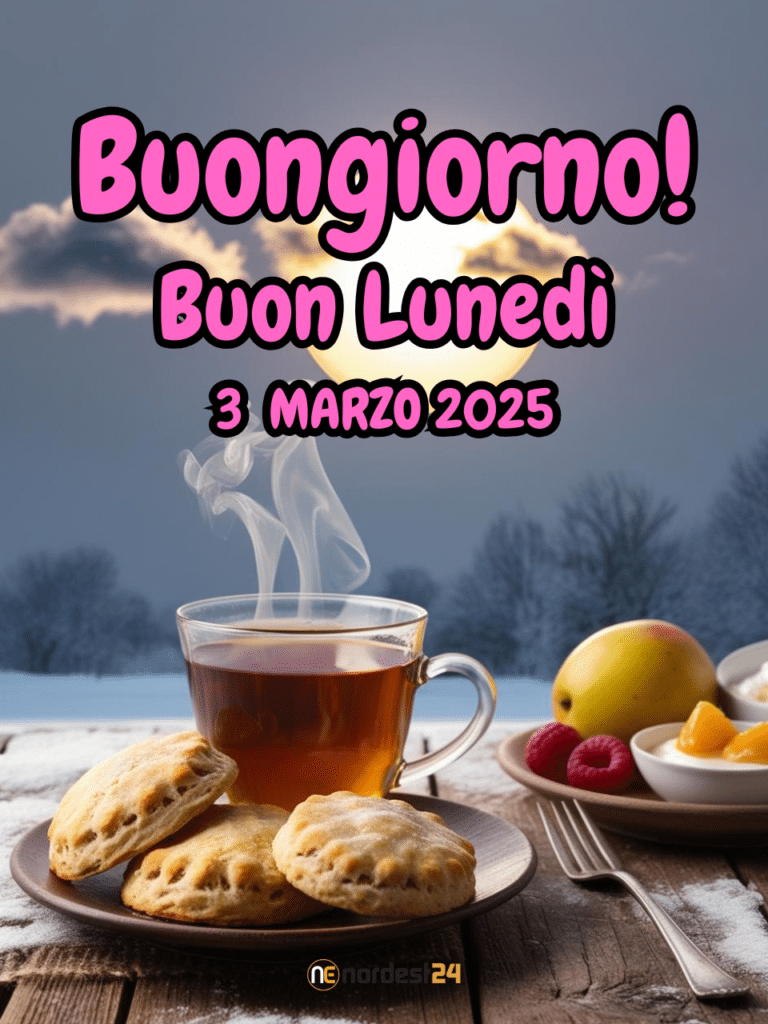 Immagini e frasi di Buongiorno per lunedì 3 Marzo 2025