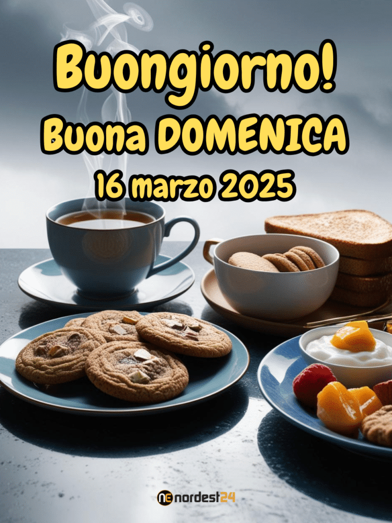 Immagini e frasi di Buongiorno e Buona Domenica 16 Marzo 2025