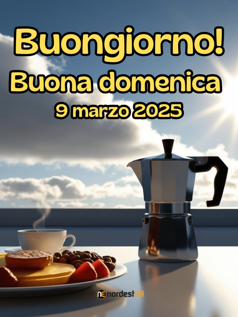 Immagini e frasi di buongiorno e buona domenica 9 marzo 2025