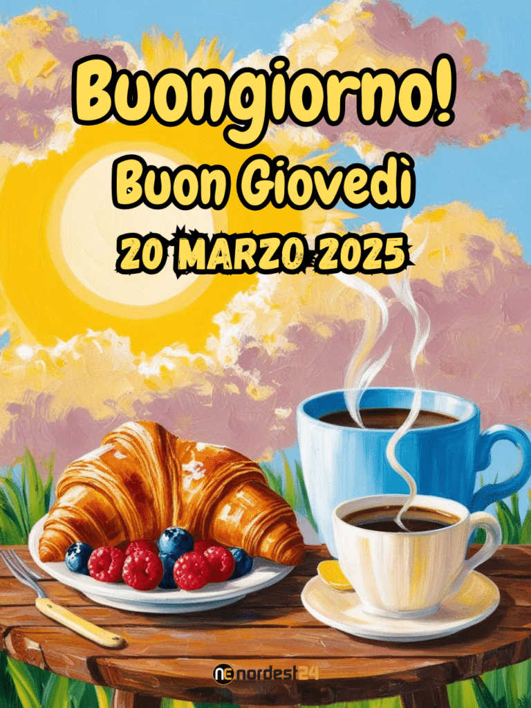 Immagini e frasi di buongiorno e buona giornata per giovedì 20 marzo, equinozio di primavera