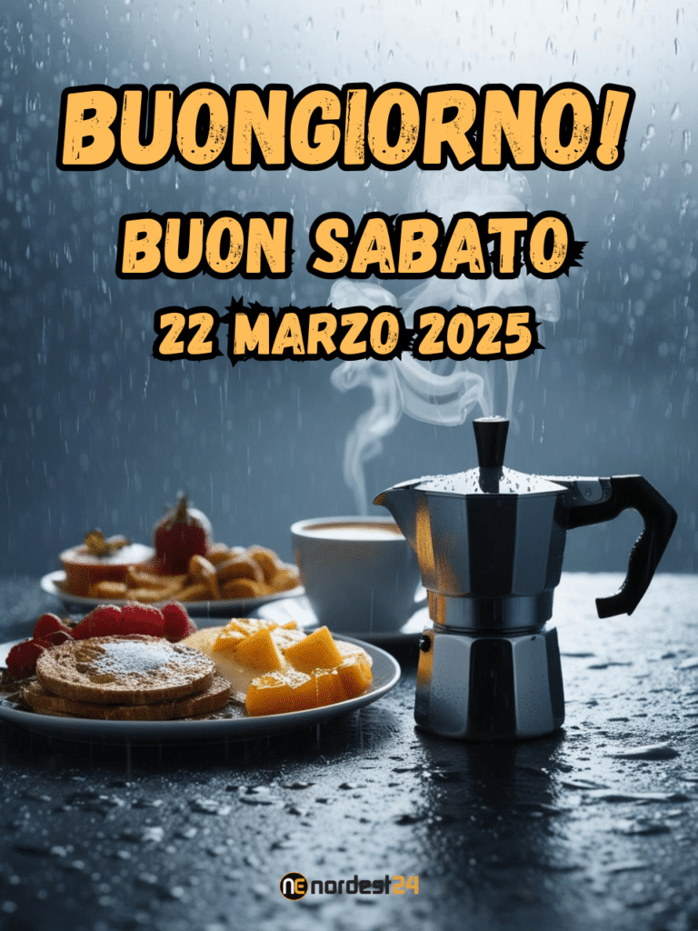 immagine di buongiorno e buon sabato 22 Marzo 2025