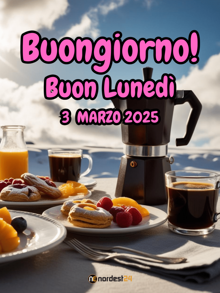 Immagini e frasi di Buongiorno per lunedì 3 Marzo 2025