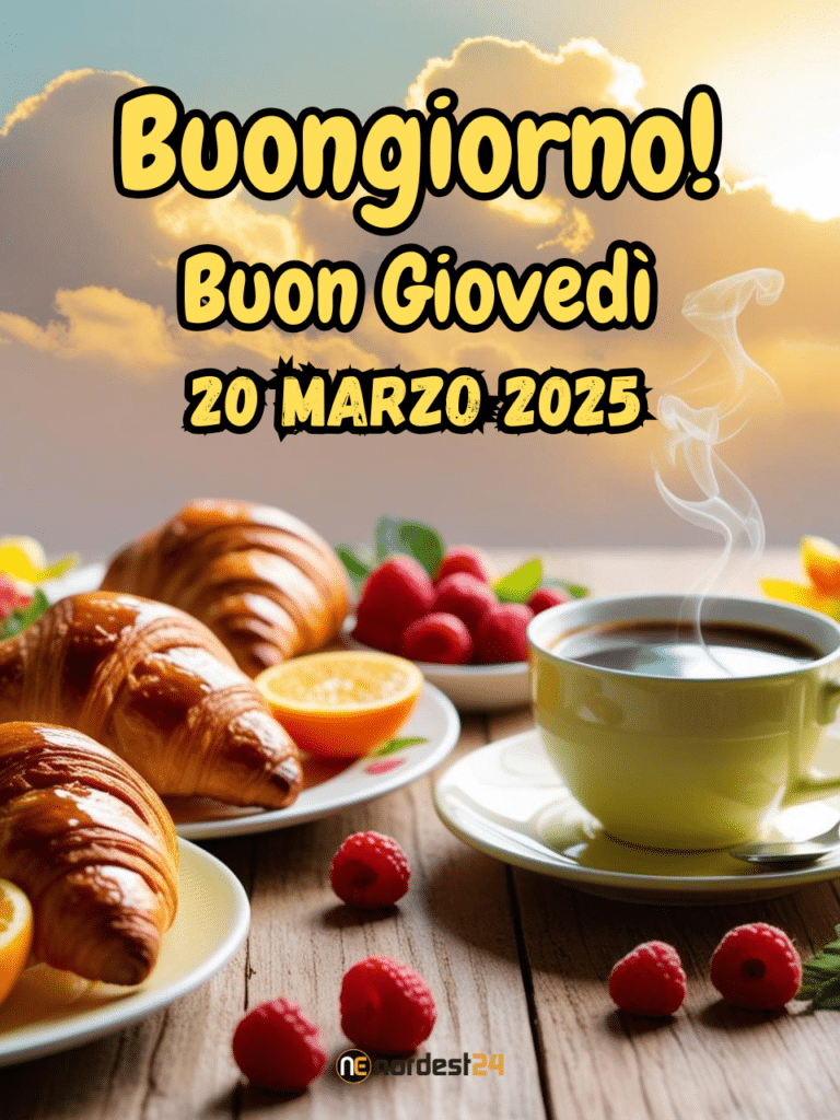 Immagini e frasi di buongiorno e buona giornata per giovedì 20 marzo, equinozio di primavera