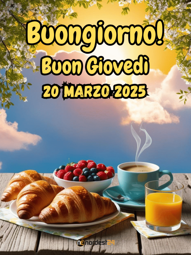 Immagini e frasi di buongiorno e buona giornata per giovedì 20 marzo, equinozio di primavera