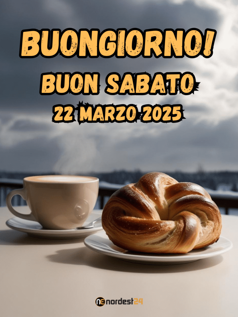 immagine di buongiorno e buon sabato 22 Marzo 2025