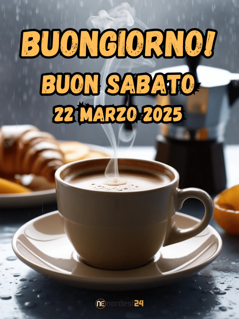 immagine di buongiorno e buon sabato 22 Marzo 2025