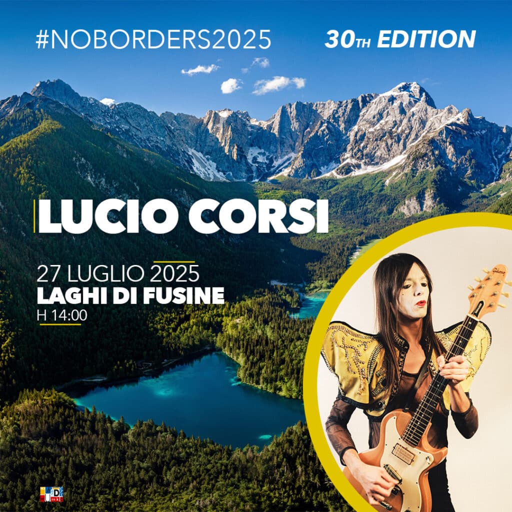 Lucio Corsi si esibirà al No Borders Music Festival 2025 a Tarvisio, il 27 luglio