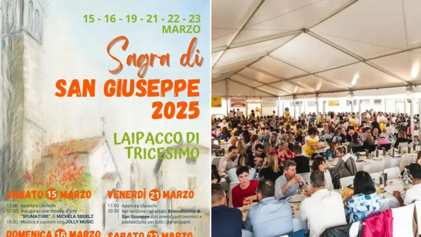 Sagra di San Giuseppe 2025 a Laipacco di Tricesimo (UD): ecco il programma completo